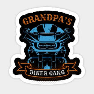 Grandpa's Biker Gang Father's Day Sticker